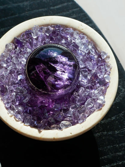 Amethyst Sphere Decor Sculpture,5.2cm